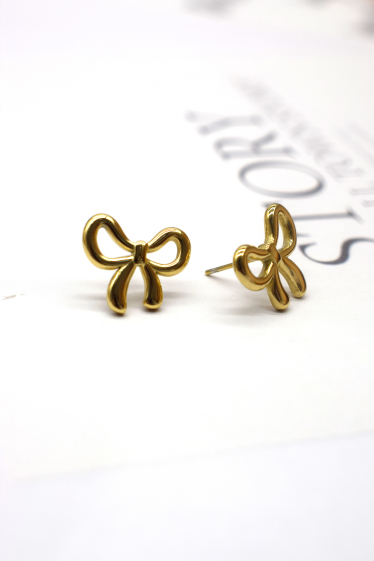 Wholesaler Rouge Bonbons - Stainless steel knot earrings