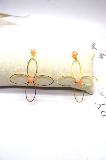 Wholesaler Rouge Bonbons - Stainless steel four-leaf clover earrings