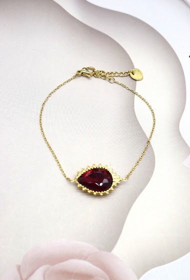 Grossiste Rouge Bonbons - Bracelet en acier