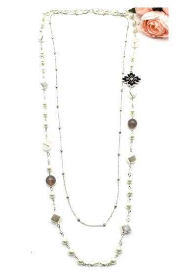 Wholesaler Rouge Bonbons - NECKLACE IN PEARL