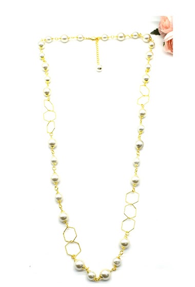 Wholesaler Rouge Bonbons - NECKLACE IN PEARL