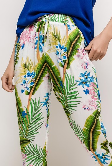 Grossiste RZ Fashion - Pantalon fluide tropical