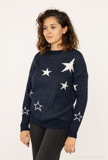 Großhändler RZ Fashion - Pullover mit Sternen.