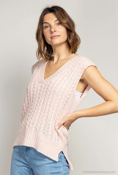 Großhändler RZ Fashion - Cable knit sweater vest