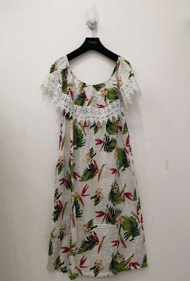Großhändler RZ Fashion - Dress with printed flowers