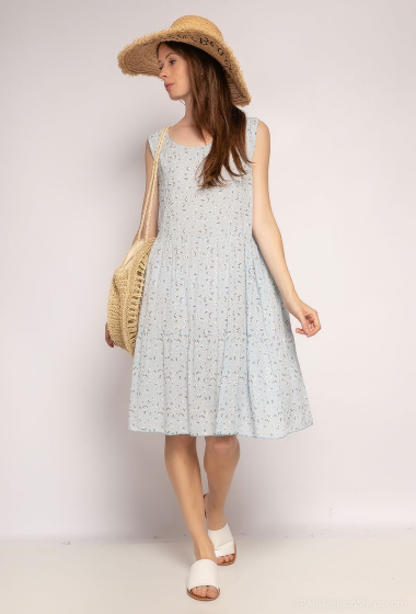 Großhändler RZ Fashion - Bedrucktes Kleid. Größe entspricht 38 bis 46.