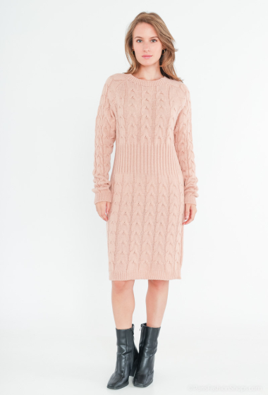 Wholesaler RZ Fashion - Cable knit sweater dress