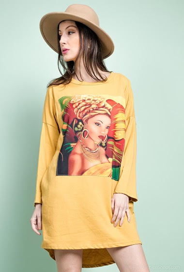 Wholesaler RZ Fashion - Sweatshirt dress with pocket