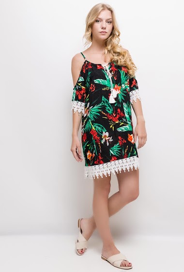 Großhändler RZ Fashion - Tropisches Kleid