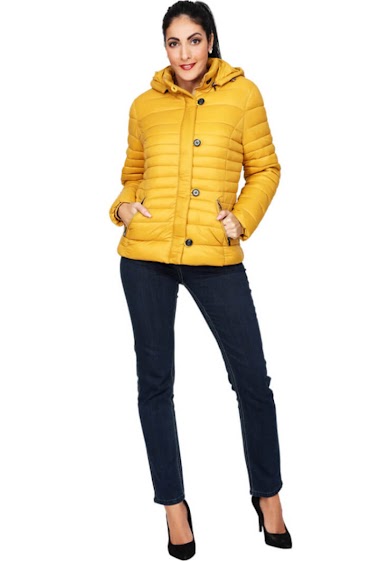Wholesaler S'QUISE - Short hooded puffer jacket
