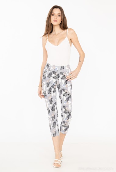 Wholesaler S'QUISE - Printed cropped pants
