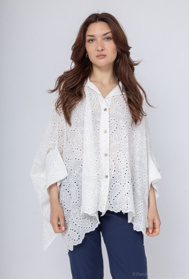 Wholesaler Saison du vent - Oversized embroidery shirt