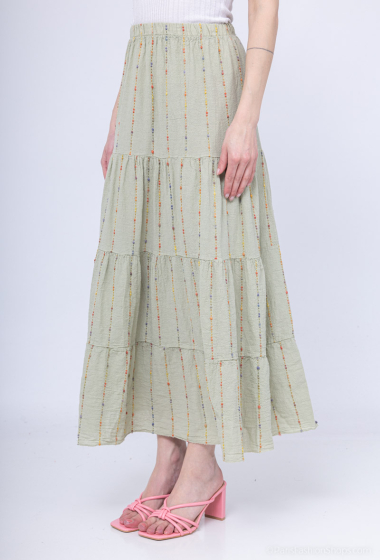 Wholesaler Saison du vent - Skirt with embroidered details