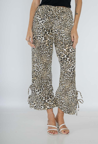 Wholesaler Saison du vent - Leopard cotton gauze pants