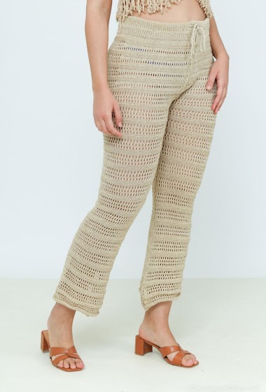 Wholesaler Saison du vent - Gold thread knit pants