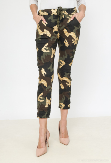 Wholesaler Saison du vent - Military pants with gold print