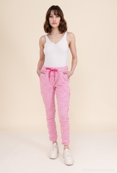 Wholesaler Saison du vent - Striped stretch trousers