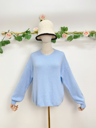 Grossiste Saison du vent - Pull uni baby alpaca