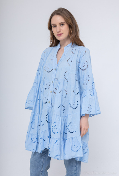 Wholesaler Saison du vent - Short embroidery dress