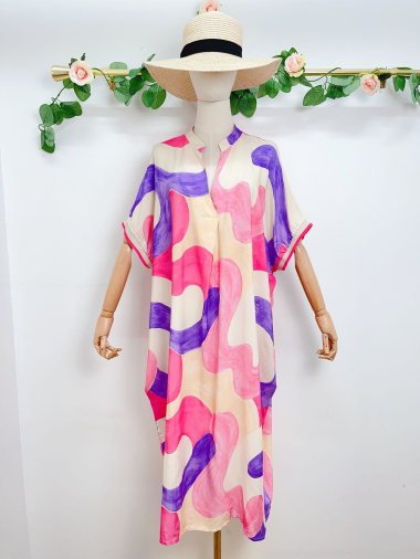 Wholesaler Saison du vent - Printed dress with pocket