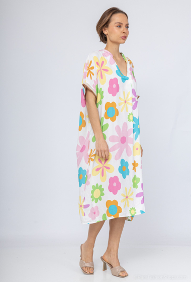 Wholesaler Saison du vent - Floral print dress with pocket