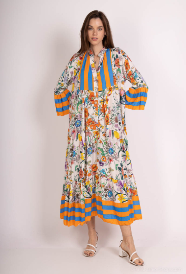Wholesaler Saison du vent - Long printed button dress