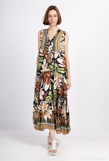 Wholesaler Saison du vent - Long sleeveless printed dress