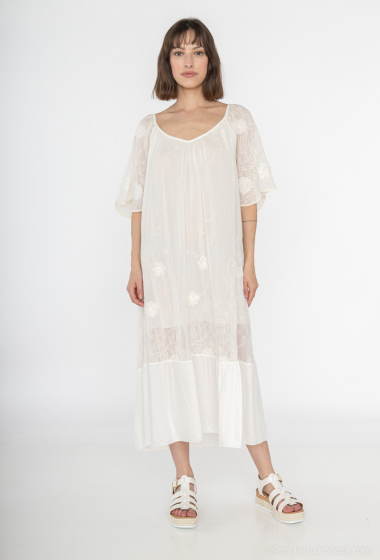 Wholesaler Saison du vent - Long embroidery dress