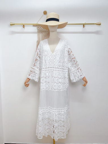 Wholesaler Saison du vent - Long lace and silk dress