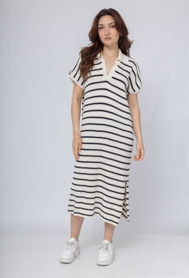 Wholesaler Saison du vent - Long striped knit dress