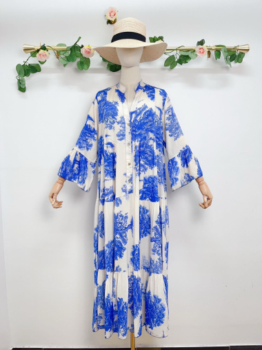 Wholesaler Saison du vent - Long button-print dress
