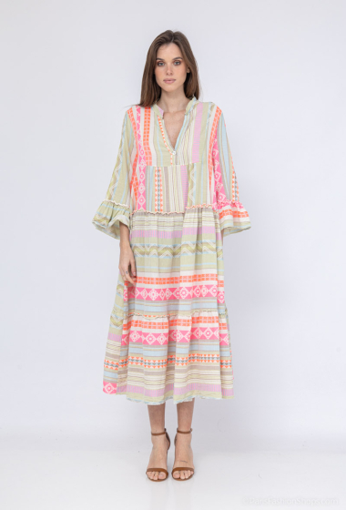 Wholesaler Saison du vent - Multicolored long dress