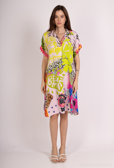 Wholesaler Saison du vent - Printed mid-length dress