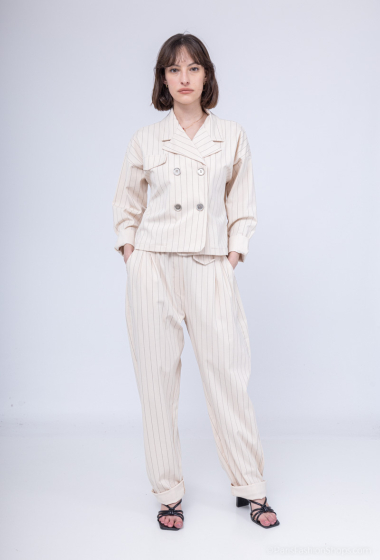 Wholesaler Saison du vent - Striped jacket and pants set