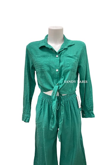 Wholesaler Sandy Paris - Cotton shirt to tie
