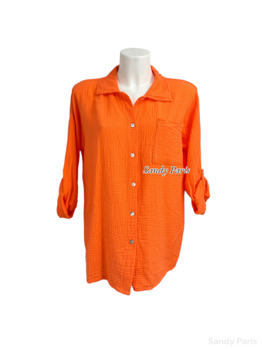Wholesaler Sandy Paris - Oversized gauze cotton shirt