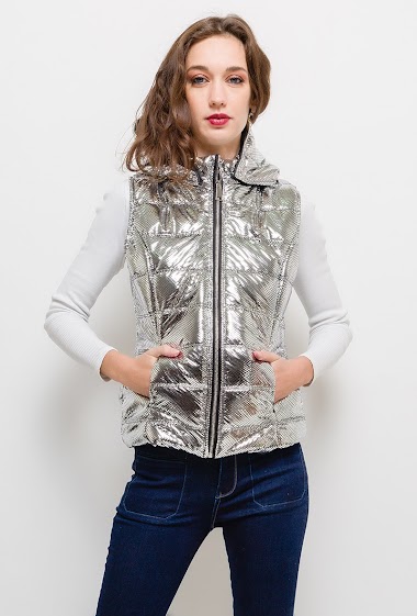 Großhändler Sandy Paris - Shiny quilted jacket