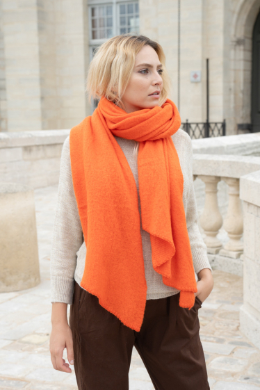 Grossiste Sandy Paris - Echarpe foulard avec de la laine