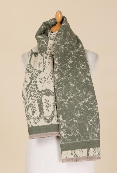 Wholesaler Sandy Paris - Scarf scarf printed with wool  180*65