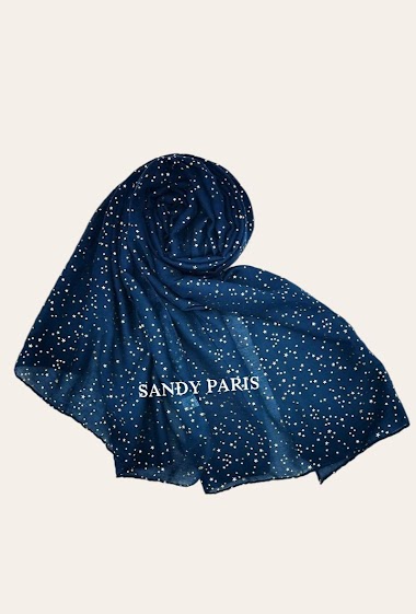 Grossiste Sandy Paris - Foulard imprime brillant motif