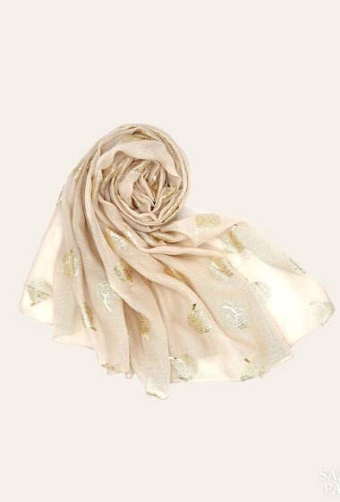 Mayorista Sandy Paris - Shiny printed scarf with pattern