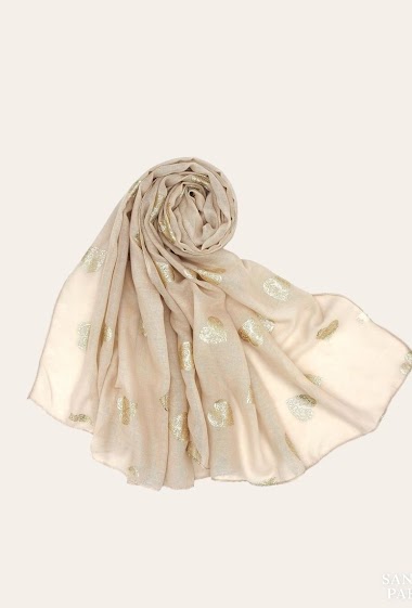 Großhändler Sandy Paris - Shiny printed scarf with pattern