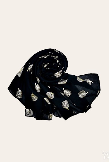 Großhändler Sandy Paris - Shiny printed scarf with pattern