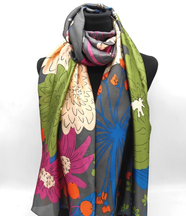Großhändler Sandy Paris - Bedruckter Schal mit Seideneffekt