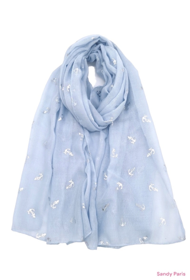 Grossiste Sandy Paris - Foulard imprimé motif marin