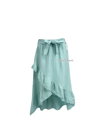 Wholesaler Sandy Paris - Ruffled skirt in cotton gauze