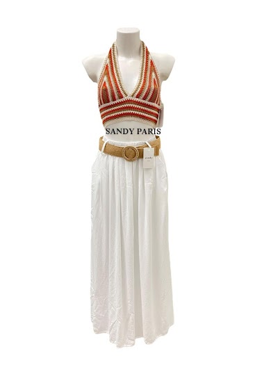 Wholesaler Sandy Paris - Long skirt with belt