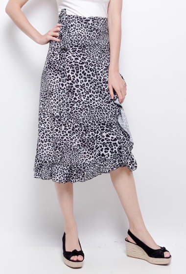 Wholesaler Sandy Paris - Leopard midi skirt