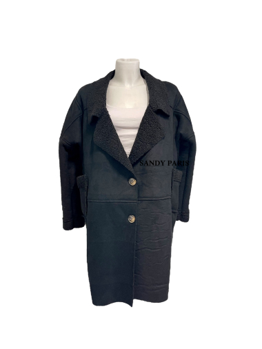 Wholesaler Sandy Paris - Shearling effect coat with pocket