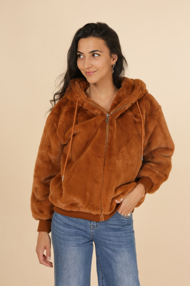 Wholesaler Sandy Paris - Long faux fur coat